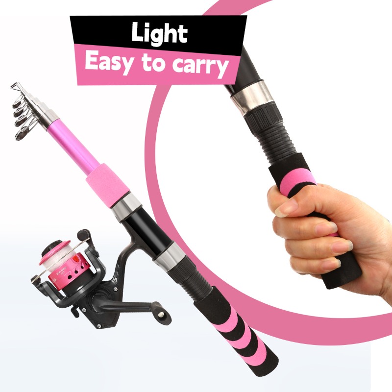 Fishing Rod Combo - Angelruten-Kombi-Set für Kinder und Erwachsene, Anfänger,