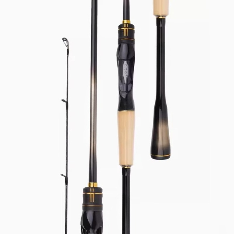 Fishing Rod Ice - Kohlefaser-Eisfischerrute 1-teilig mit Leuchtspitze, Voll-EVA-Griff, Metall-Endstück