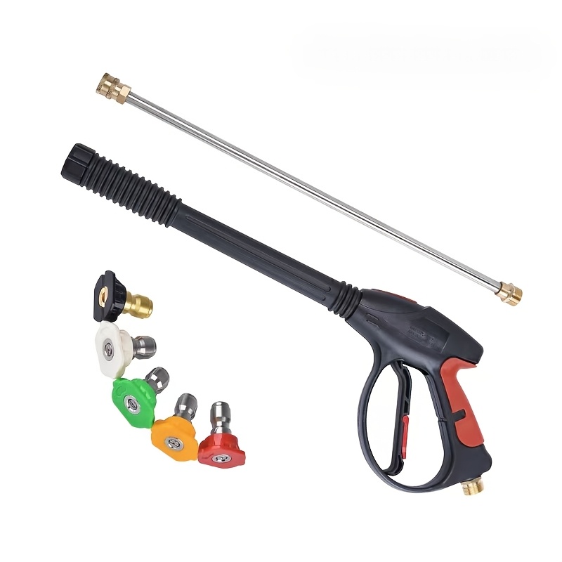 Fishing Rod Travel - Tragbare Hochdruck-Autowaschpistole mit verstellbarer, verlängerter Stange,