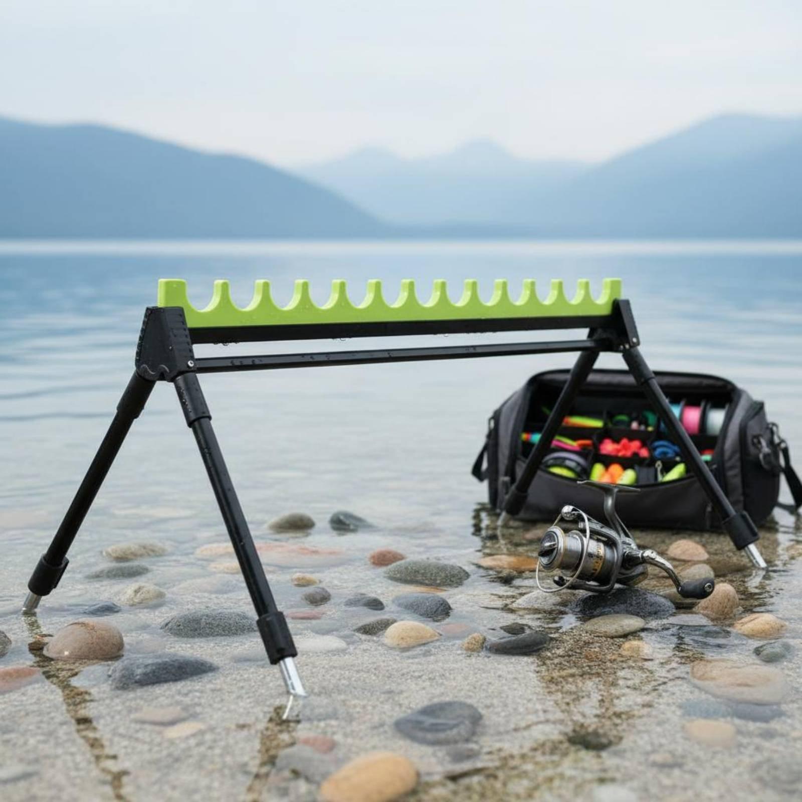 Multifunktionaler Angelrutenst – Fishing Rod Rack Bewertung und Preis