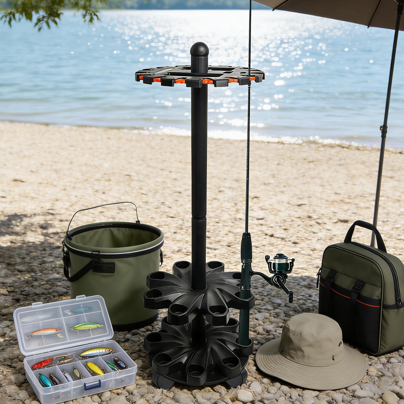 Angelrutenhalter Vertikaler An – Fishing Rod Travel Bewertung und Preis