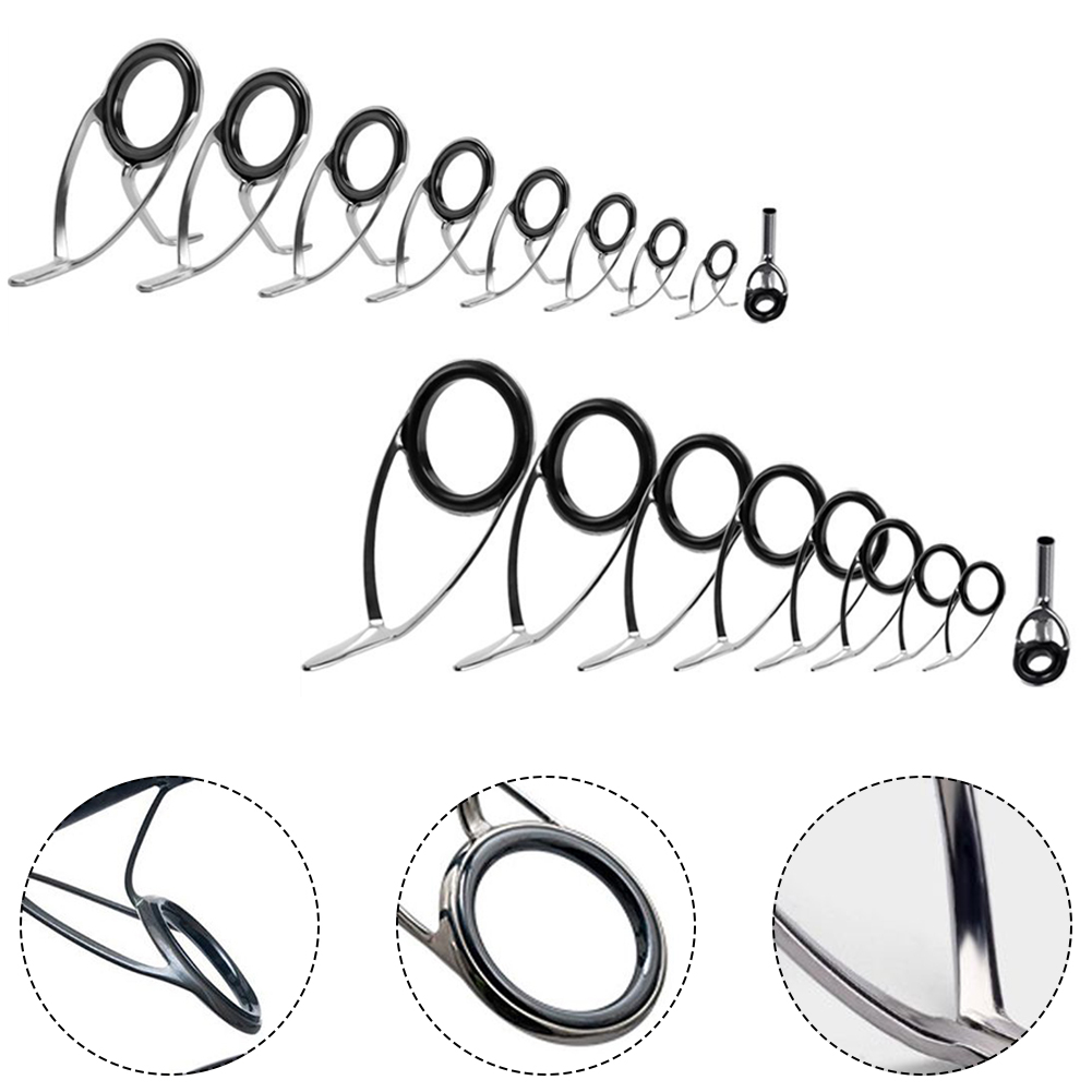 9-teiliges Angelrutenführung,  – Fishing Rod Building Kit Bewertung und Preis